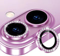 Pink Colour Diamond Camera Protection Lens For iPhone 16 & 16 Plus
