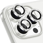 Silver Colour Diamond Camera Protection Lens For iPhone 16 Pro & 16 Pro Max