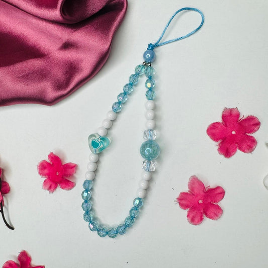 Blue Heart Crystal Charm