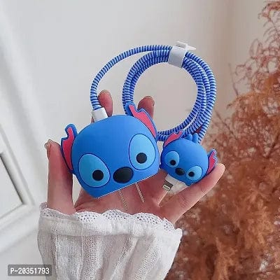 iPhone 18W 20W 3d Silicone Cartoon Charger Protective Case – Stich