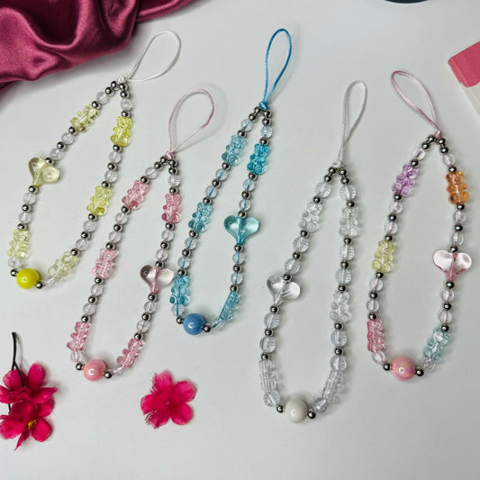 Colorful Charms With Heart & Teddy