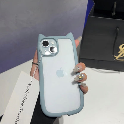 Cute Transparent Cat Phone Case