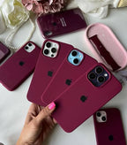 Wine color Premium Silicon Case Cover