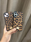 New Premium Leopard Leather Phone Case