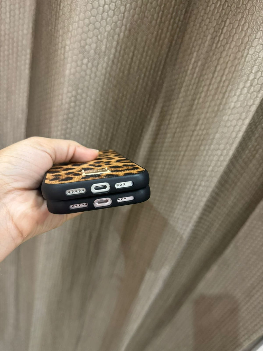 New Premium Leopard Leather Phone Case