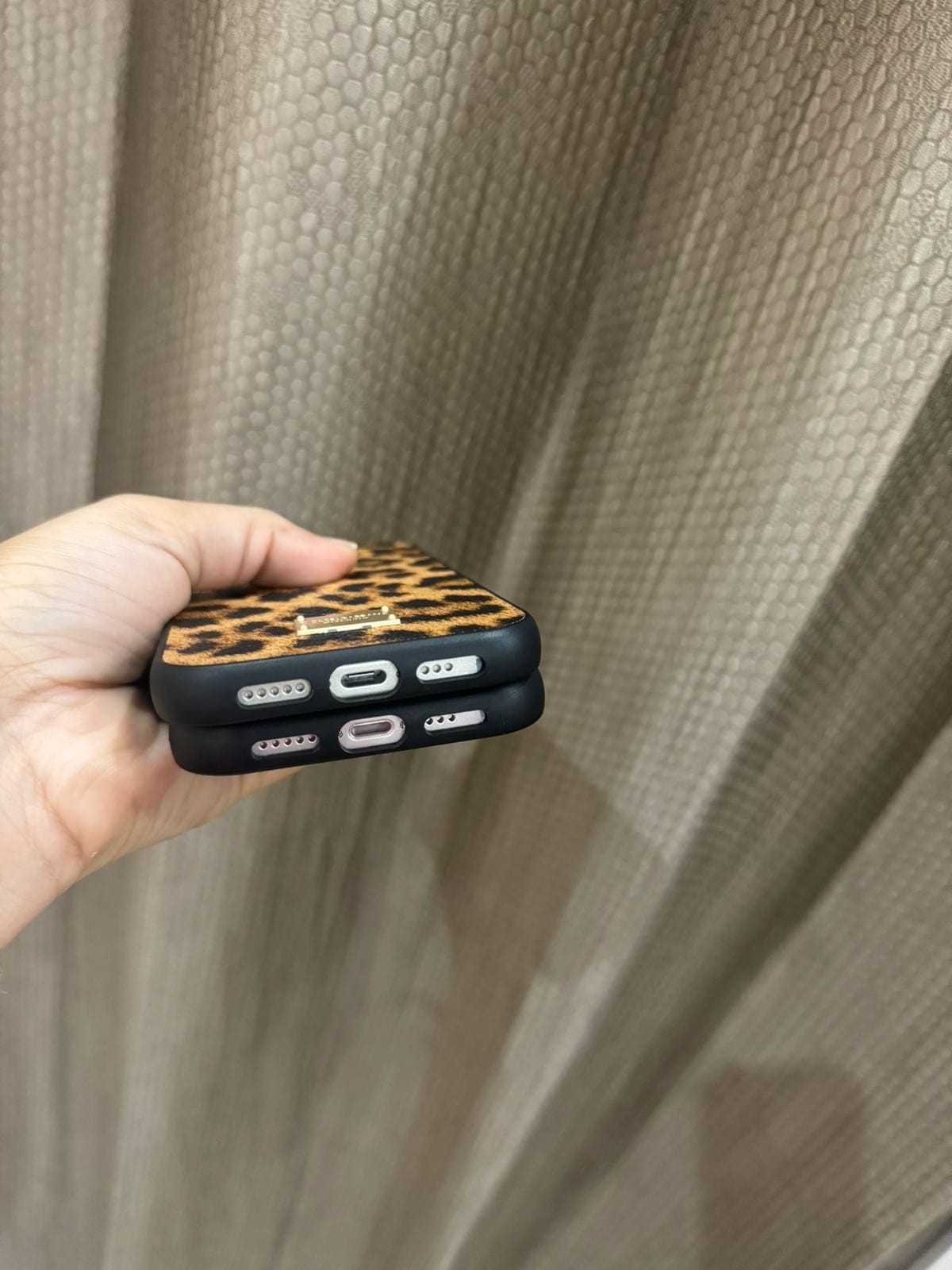 New Premium Leopard Leather Phone Case