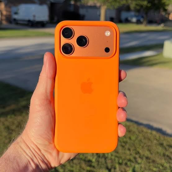 Orange Color Silicon Cases