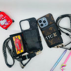Luxury Branded Case With Belt & Card Slot