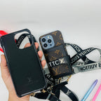 Luxury Branded Case With Belt & Card Slot