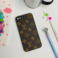 Camera Protected Brown Leather Case for iPhone 7 Plus/8 Plus