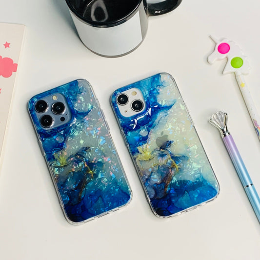 Bluish Marble Transparent case