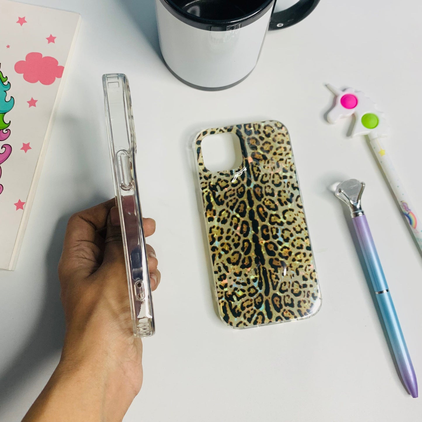 Cheetah Printed Textured Case for Iphones without Chrome