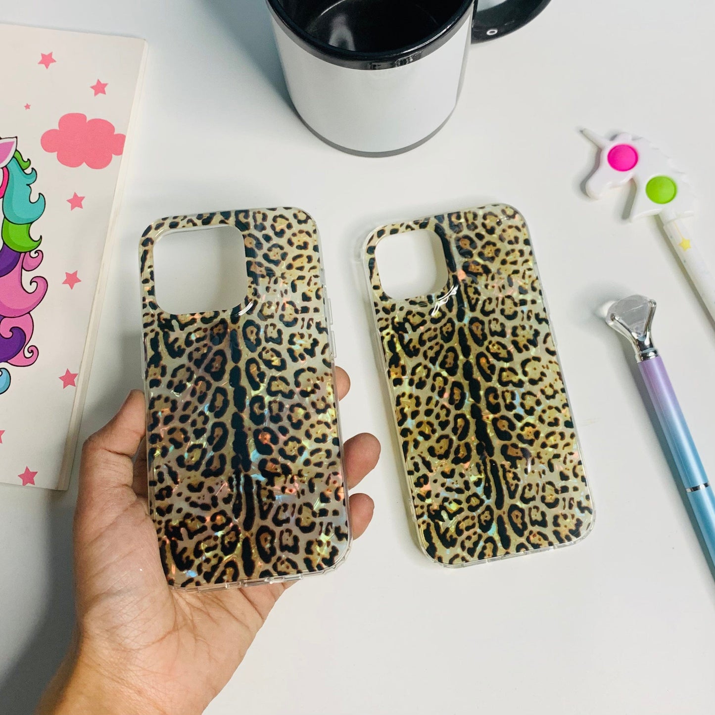 Cheetah Printed Textured Case for Iphones without Chrome