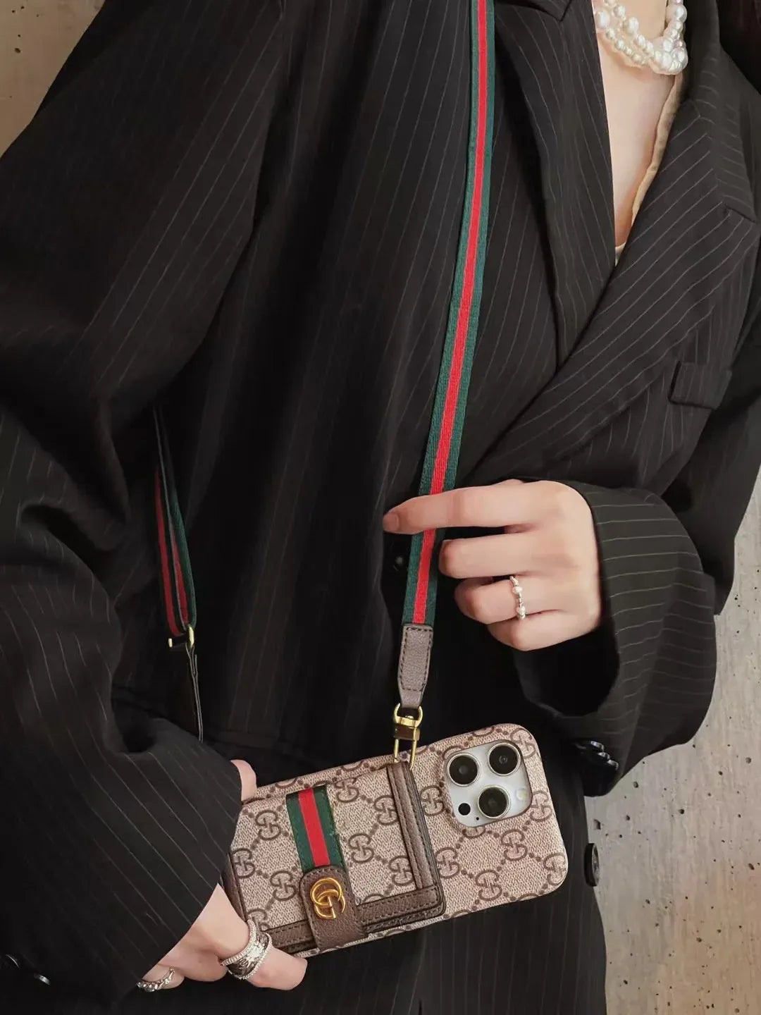 Luxury Branded Sling Case With Wallet #02