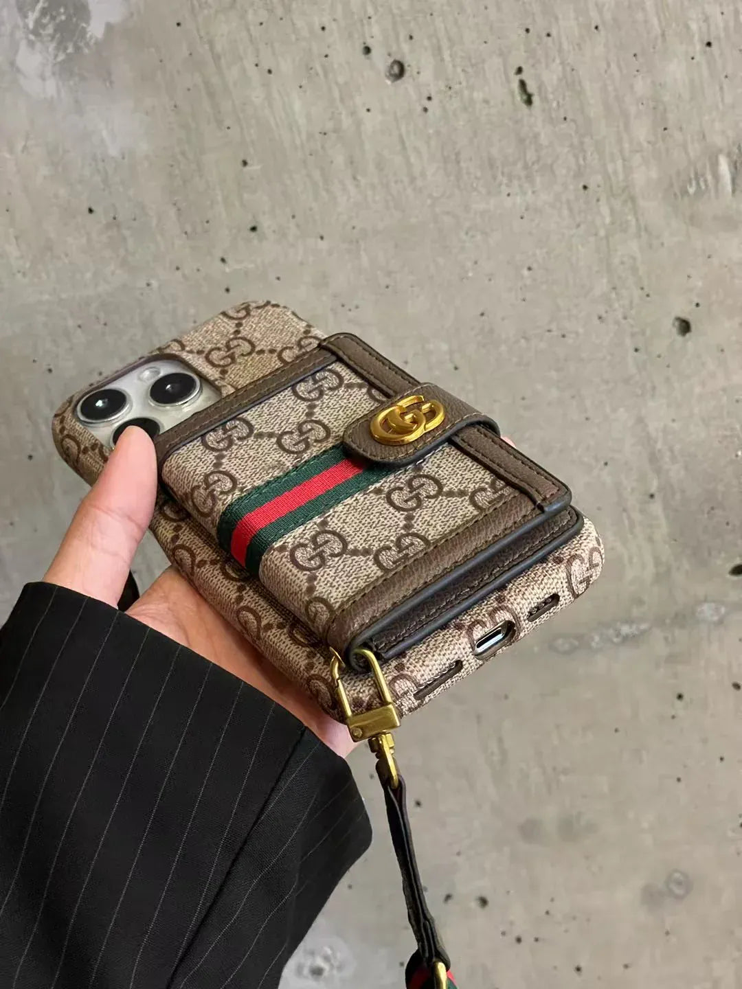 Luxury Branded Sling Case With Wallet #02