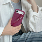 Trendy Lipstick Cases For iPhones (Raspberry) (With Lip Tint)