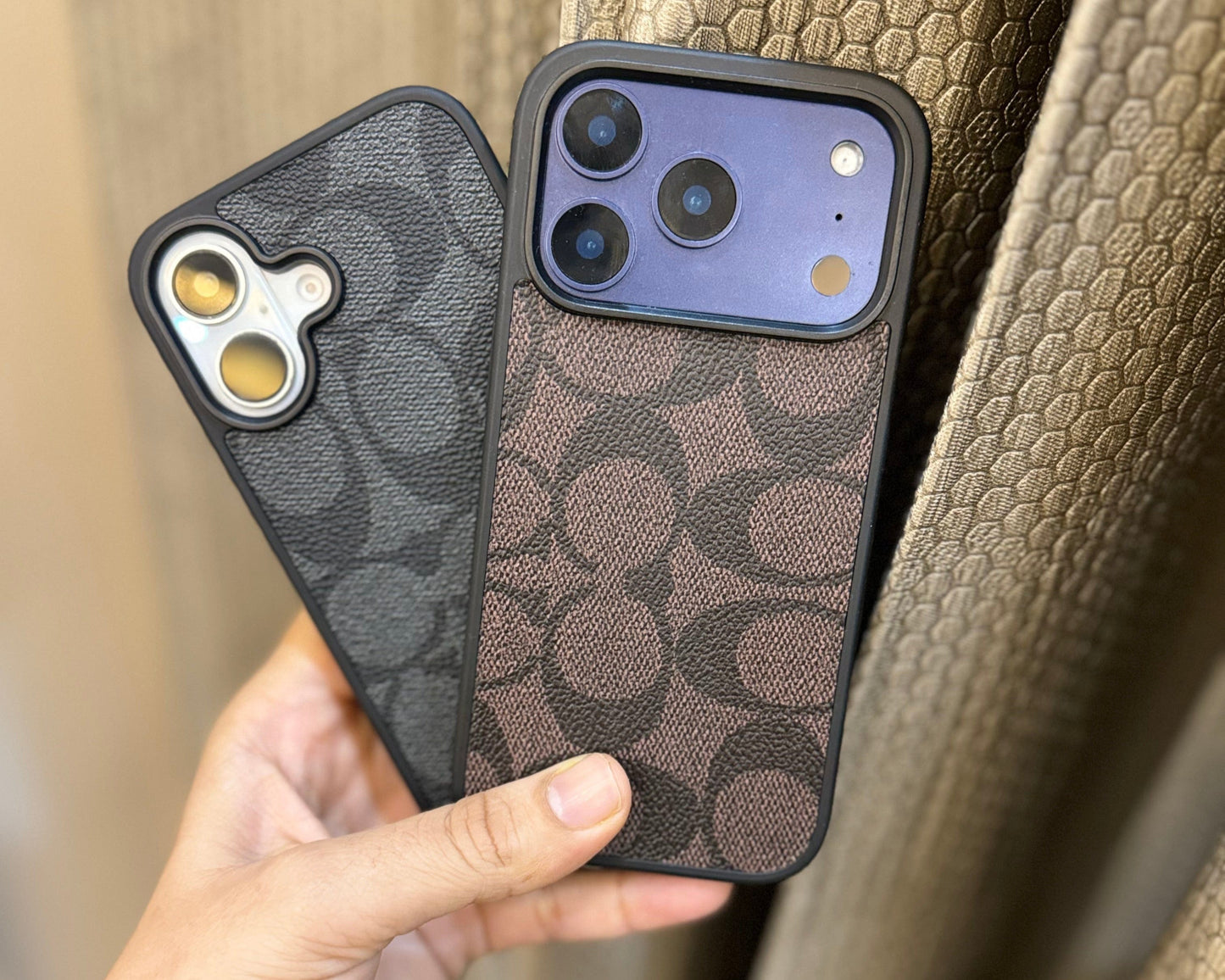 New Premium Branded Luxe Leather Phone Case