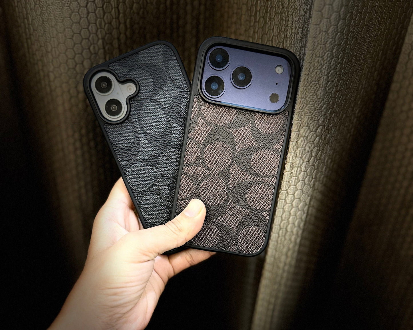 New Premium Branded Luxe Leather Phone Case