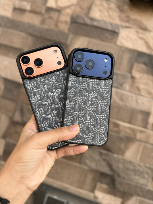 New Luxury Leather Phone Case With Black Border