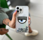 Evil Eye Moving Glitter iPhone Case