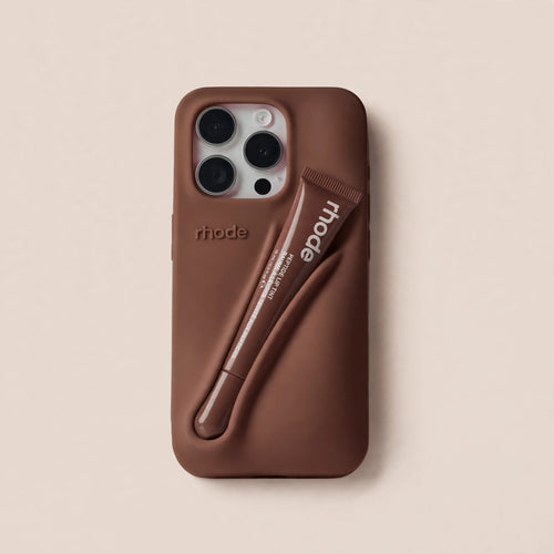 Trendy Lipstick Case For iPhones (Espresso) (With Lip Tint)