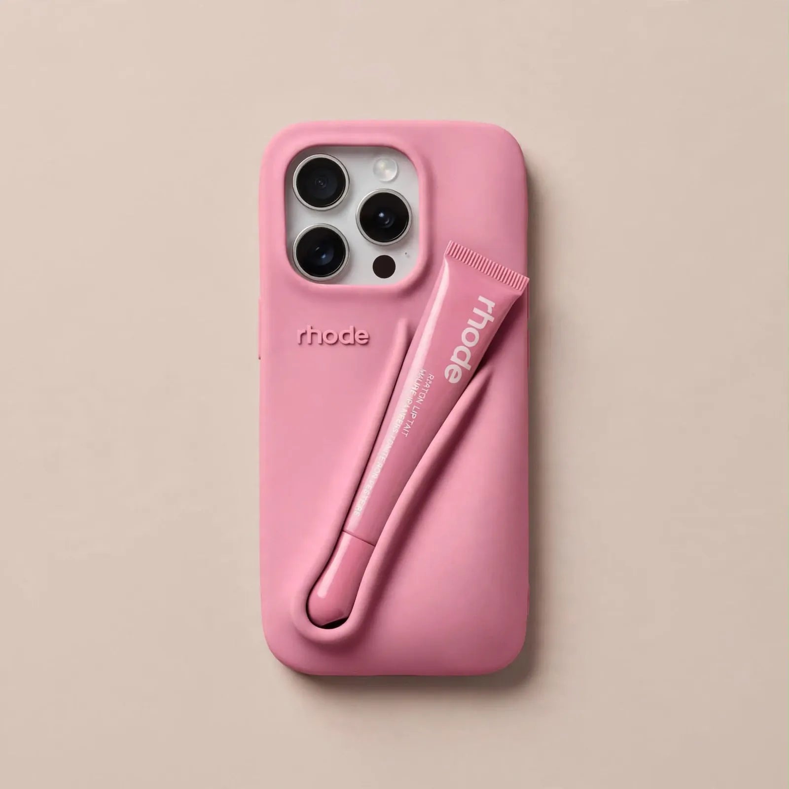 Trendy Lipstick Case For iPhones (Ribbon) (With Lip Tint)