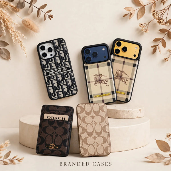 Luxury Brand Logo Cases - Premium Collection