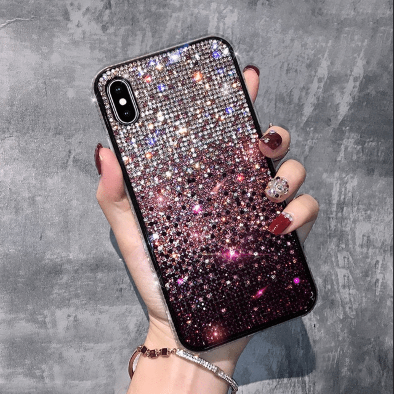 Colorful Glitter cases for Iphone users