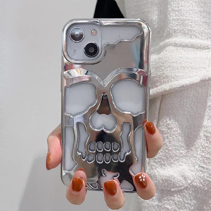 Hollow Skull Design Phone Back Case Cover for Apple iPhone