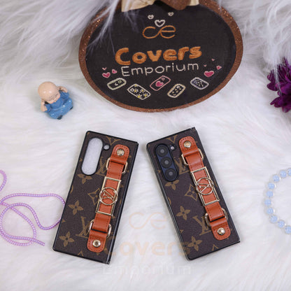 Branded Belt Phone Case For Fold 5 & 6