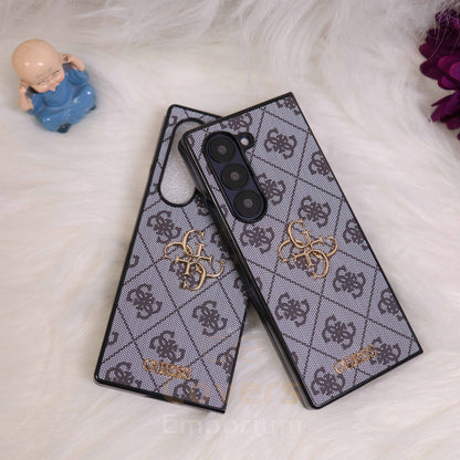 Luxury Branded Grey Phone Case For Fold 5 & 6