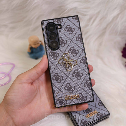 Luxury Branded Grey Phone Case For Fold 5 & 6