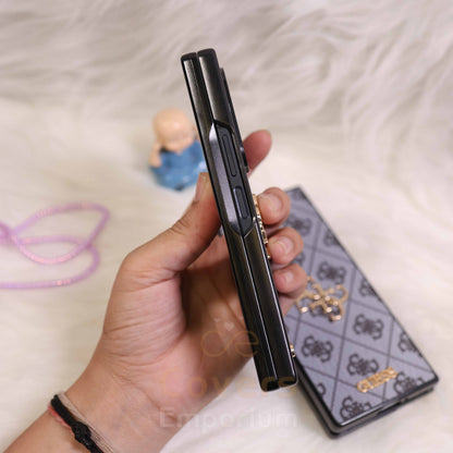 Luxury Branded Grey Phone Case For Fold 5 & 6