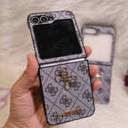 Luxury Branded Grey Phone Case For Flip 5 & 6