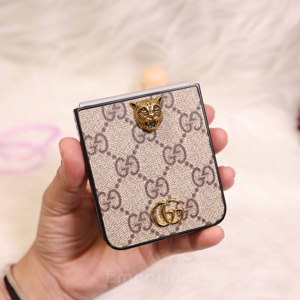 Luxury Branded Tiger Phone Case For Flip 5 & 6