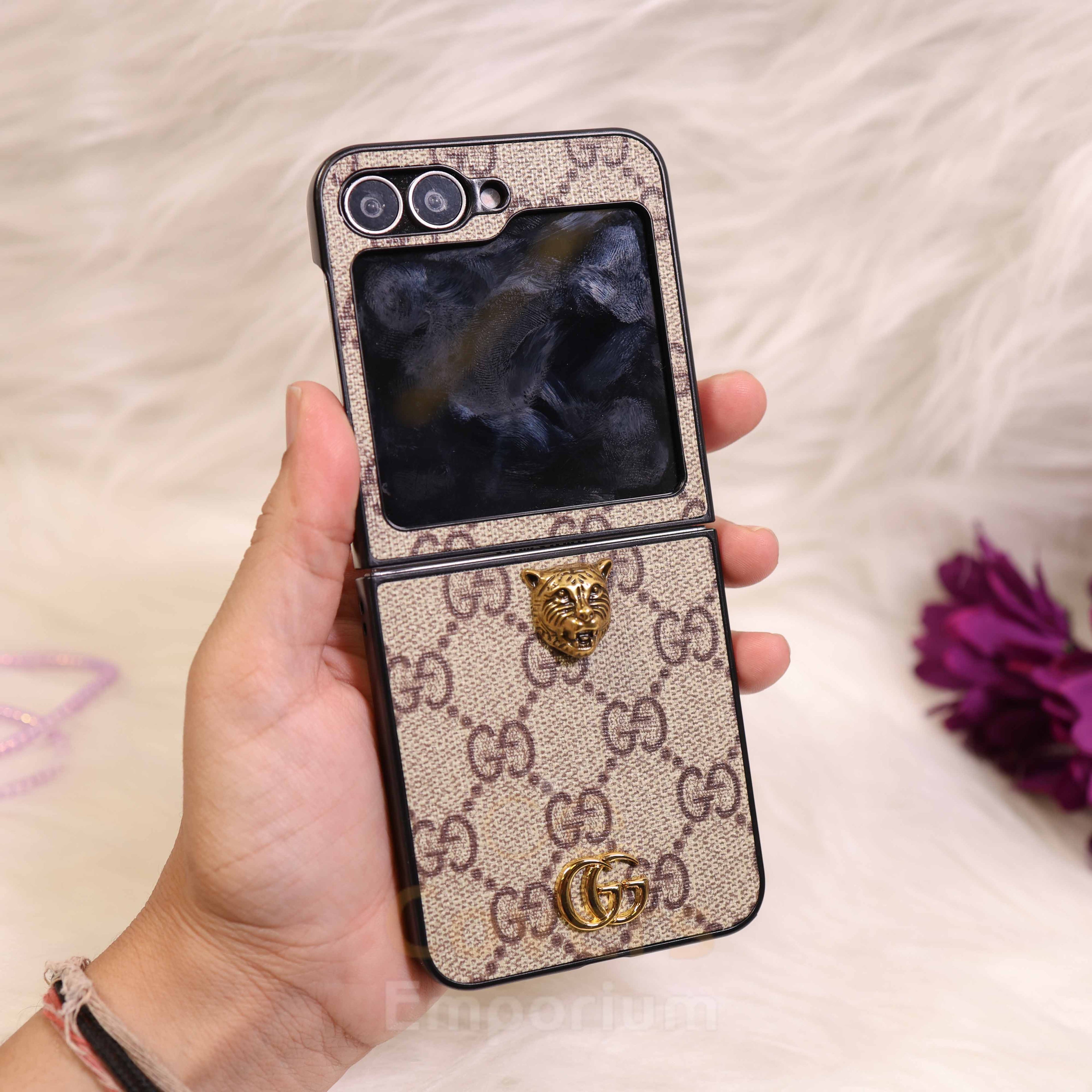 Luxury Branded Tiger Phone Case For Flip 5 & 6