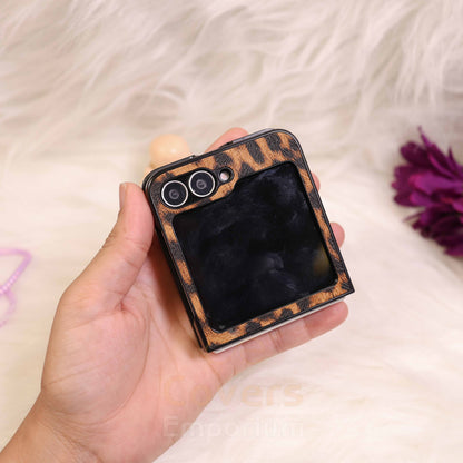 Luxury Branded Leopard Phone Case For Flip 5 & 6