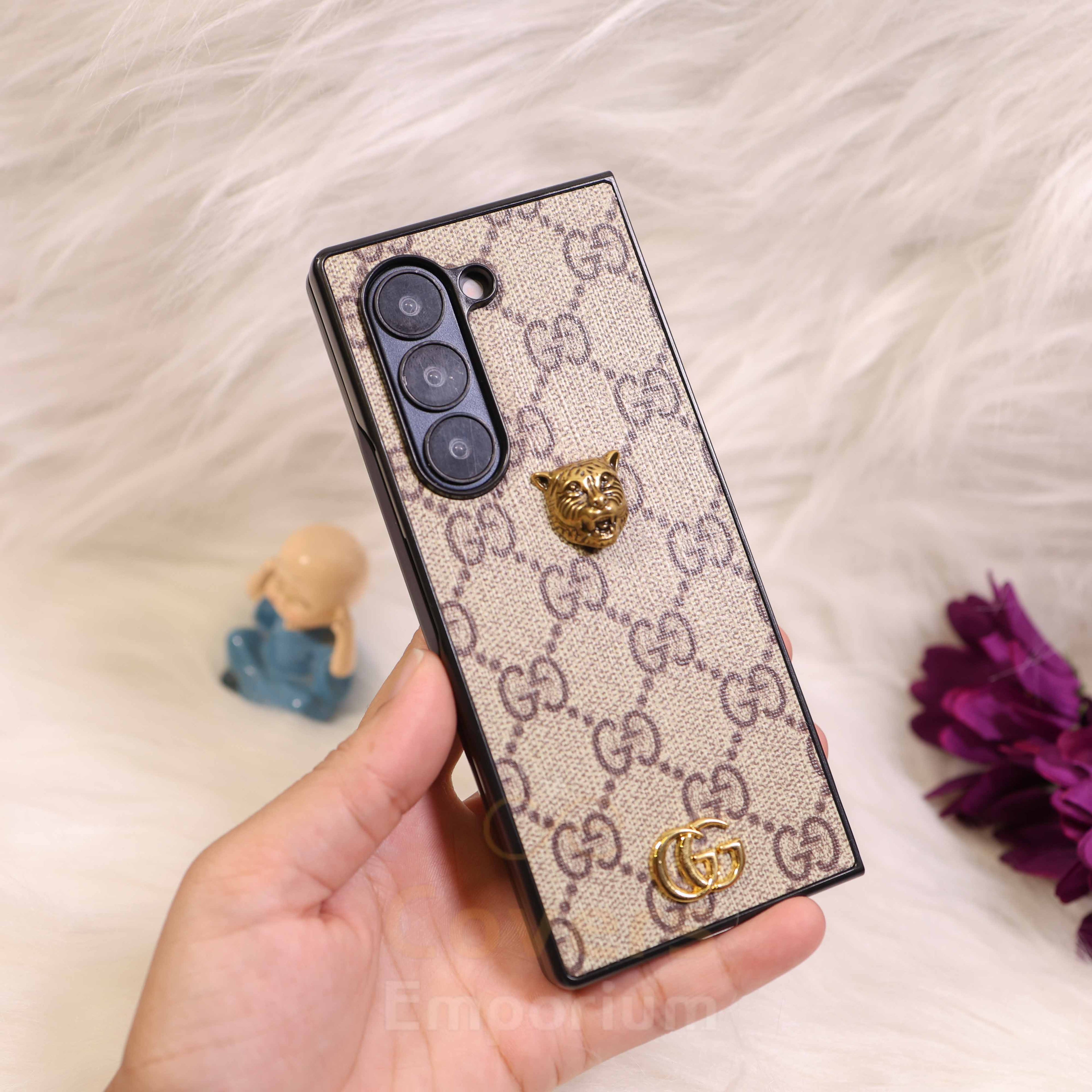 Luxury Branded Tiger Phone Case For Fold 5 & 6