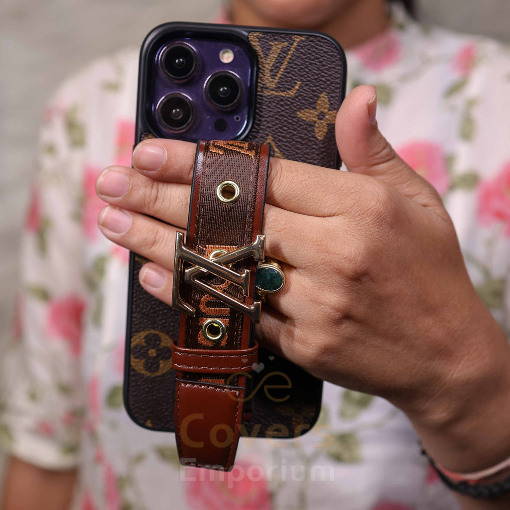 New Premium Leather Strap Phone Case