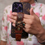New Premium Leather Strap Phone Case