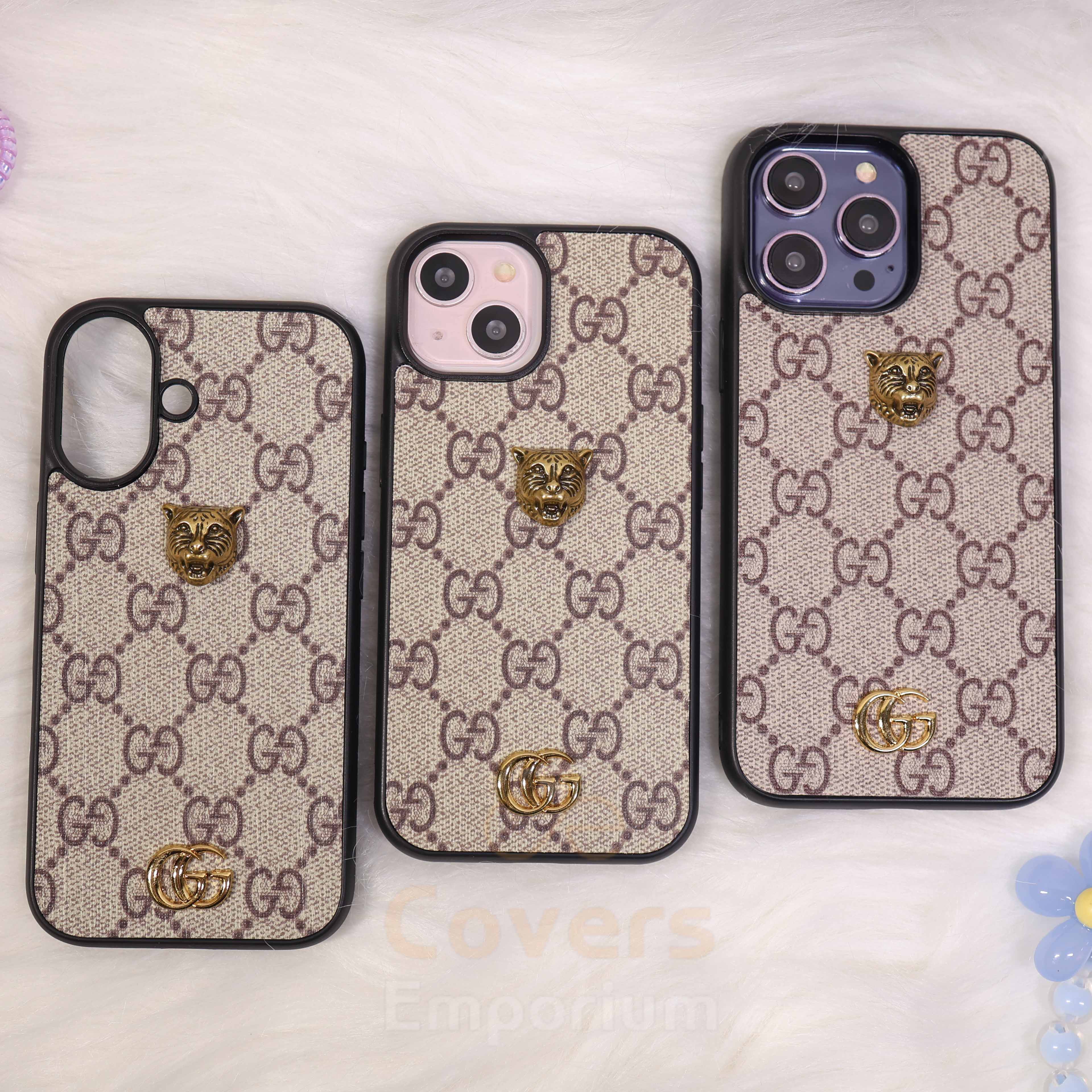 New Premium Leather Tiger Phone Case
