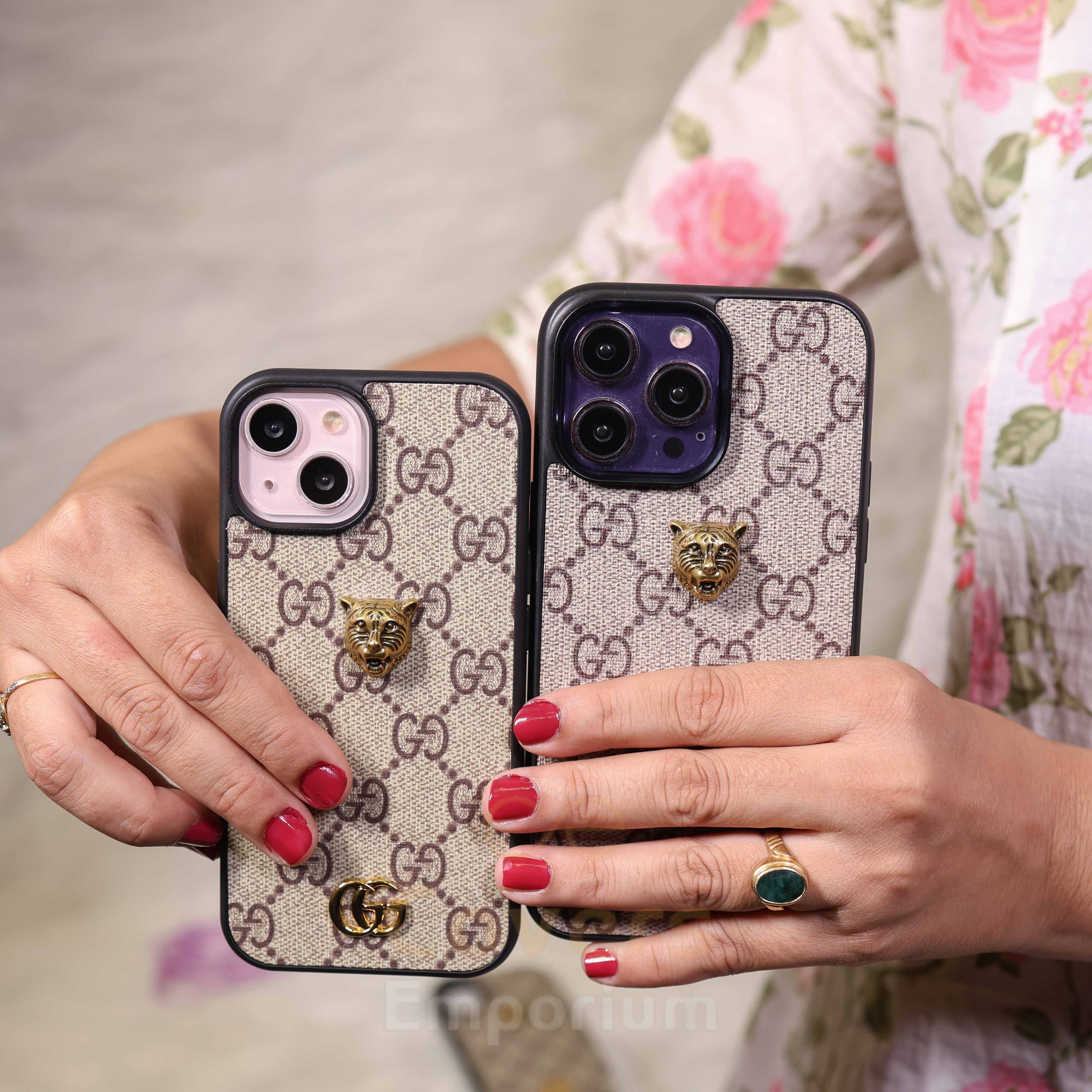 New Premium Leather Tiger Phone Case