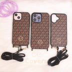 Luxury Metal Logo Phone Case With Sling