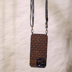Luxury Metal Logo Phone Case With Sling