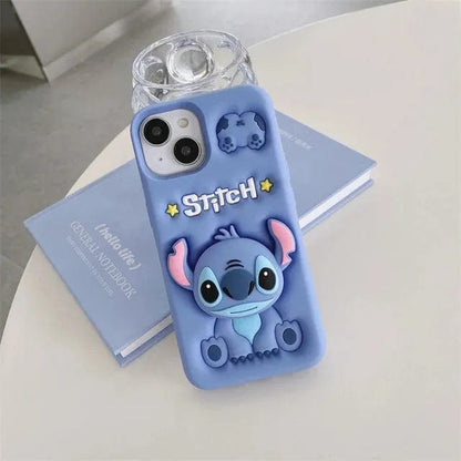 3D Stitch Phone case With Pop Socket