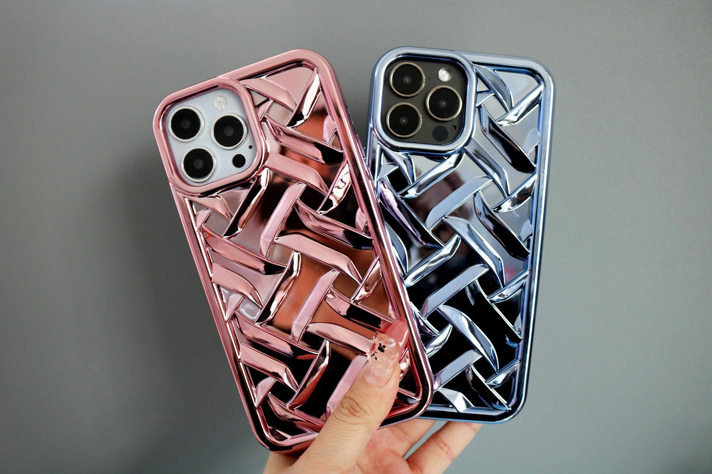 Metallic Pattern Silicone iPhone Case