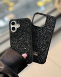 Luxury Stone Branded Monogram Silicon Case for iPhone (Black)