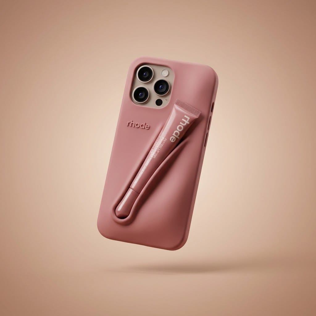 Trendy Lipstick Case For iPhones (Toast) (With Lip Tint)