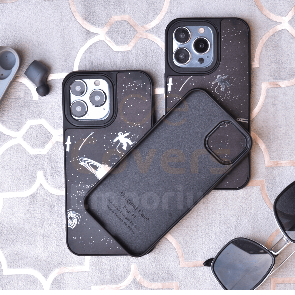 Space Theme Silicone Case for iPhones