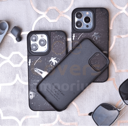 Space Theme Silicone Case for iPhones